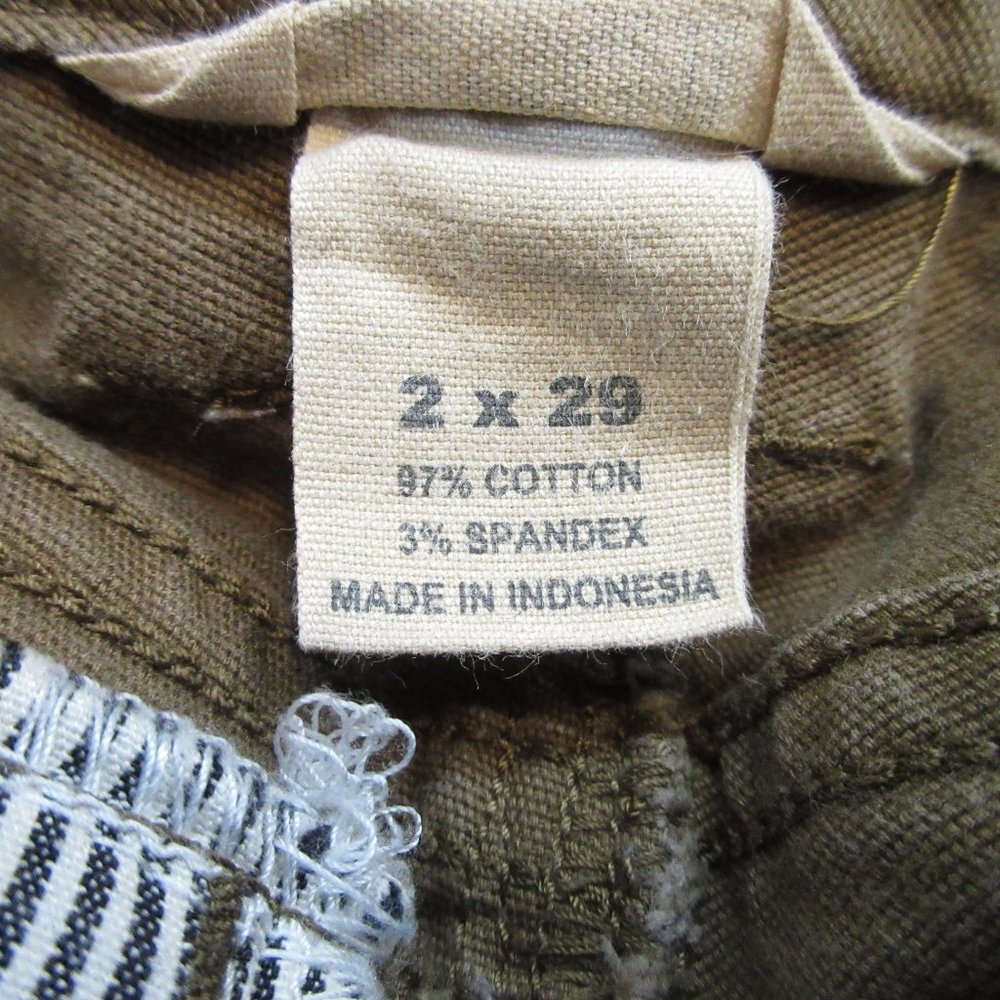 Duluth Trading Co Curvesetter Fire Hose Canvas Cargo Pants Size 2 x 29 - Picture 6 of 7